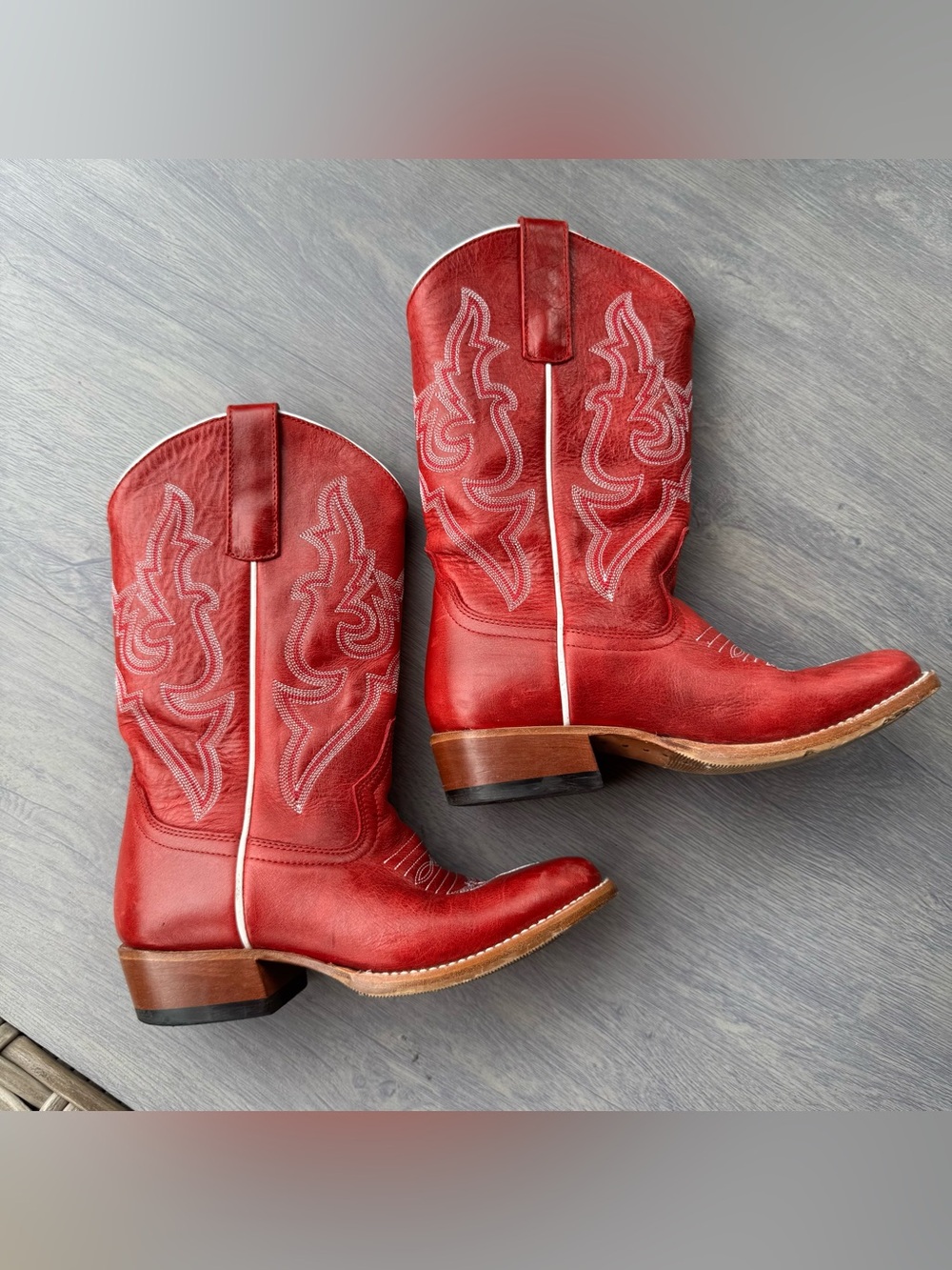 Girls Macie Bean Red Western Boots - Picture 2 of 8